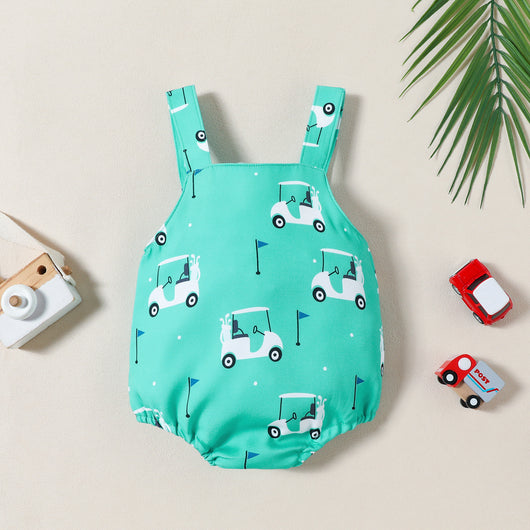 Jumpsuit Estampado para Bebé Niña sin Mangas con Tirantes - Image 2