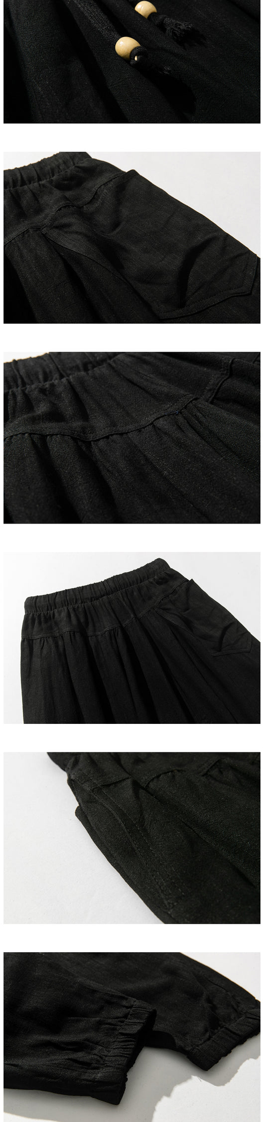 Pantalones Casuales Retro Oversize para Hombre Talla Grande - Image 11