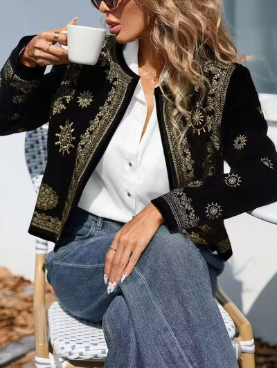 Abrigo Casual con Capucha y Cuello Redondo para Mujer - Image 3