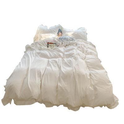 Conjunto de Tres Piezas Encaje Crema para Niña - Image 13