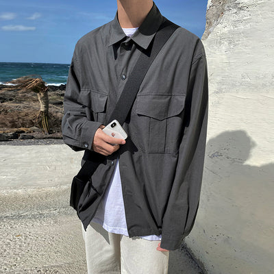 Camisa Suelta de Moda Coreana Estilo Casual - Image 13