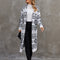 Cardigan Tejido Jacquard - Suéter Casual de Punto Largo