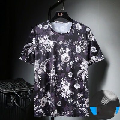 Camiseta Masculina Ice Silk Transpirable de Manga Corta - Image 16