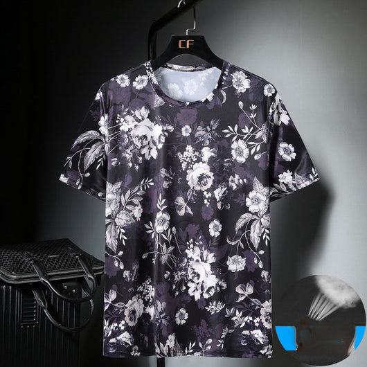 Camiseta Masculina Ice Silk Transpirable de Manga Corta - Image 16