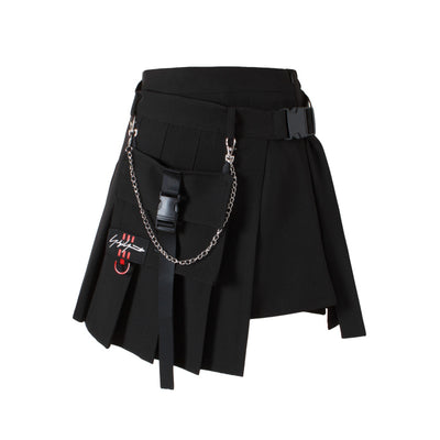 Falda Plisada Talla Grande con Bolsillos y Cintura Elástica - Image 11