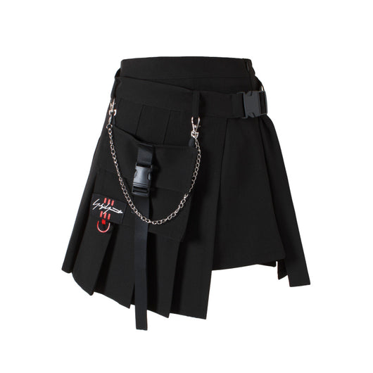 Falda Plisada Talla Grande con Bolsillos y Cintura Elástica - Image 11
