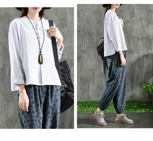 Camisa Cuadriculada Oversize Vintage con Detalles de Encaje - Image 13