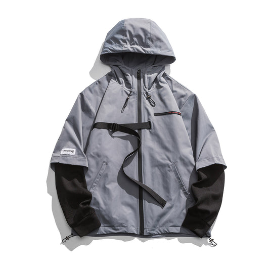 Chaqueta Hoodie Desmontable Hombre Oversized Tendencia Urbana - Image 5