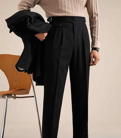 Pantalón de Vestir Clásico con Doble Pliegue - Corte Recto y Cómodo - Image 10
