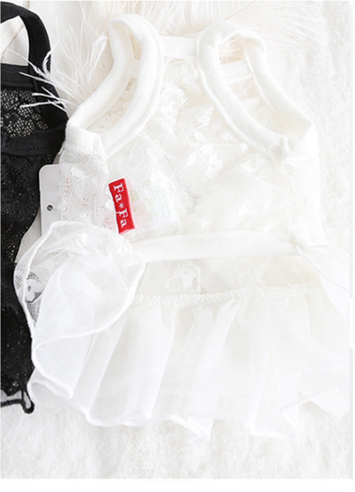 Vestido de Encaje para Mascotas Pequeñas - Falda de Boda Elegante - Image 13