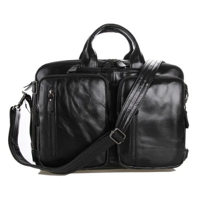 Bolsa de Cuero Importado Multifuncional para Hombre