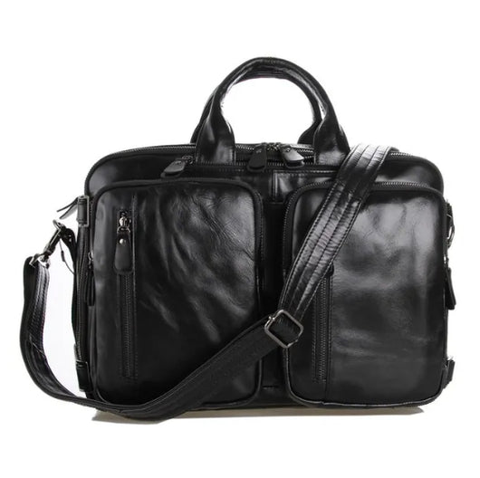 Bolsa de Cuero Importado Multifuncional para Hombre