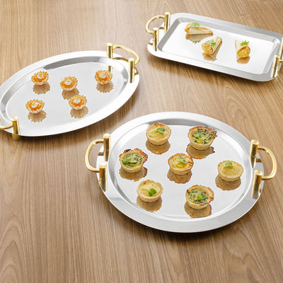 Plato Espejo de Acero Inoxidable para Buffet y Servicio de Hotel - Image 6