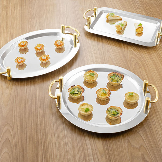 Plato Espejo de Acero Inoxidable para Buffet y Servicio de Hotel - Image 6