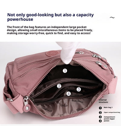 Bolsa Crossbody de Nylon de Gran Capacidad con Múltiples Compartimentos - Image 19