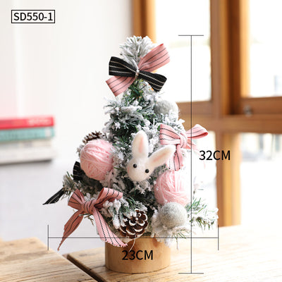 Árbol de Navidad Miniatura de Escritorio con Adornos Pequeños - Image 29
