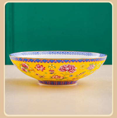 Plato de Cerámica Bambú 8 Pulgadas con Esmalte Tradicional Chino - Image 23