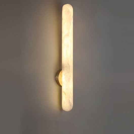 Lámpara de Pared Minimalista para Dormitorio con Mármol y Cobre - Image 8