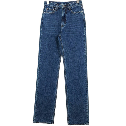 Jeans Rectos Azul Oscuro para Mujer - Estilo Simple y Versátil - Image 6