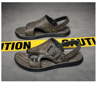 Sandalias de Cuero para Hombre con Suela Gruesa Antideslizante - Image 20