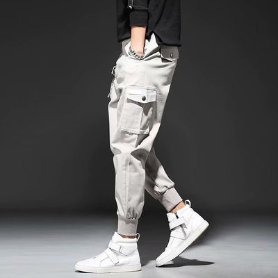 Pantalones Largos Hombre Verano Estilo Coreano Ajuste Delgado - Image 3