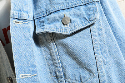 Chaqueta Denim Suelta con Capucha para Hombre - Image 19