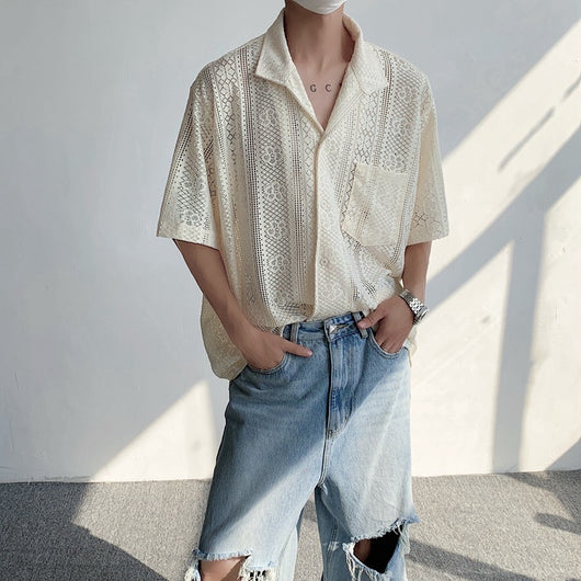 Camisa Fresca de Manga Corta para Hombre - Perfecta para el Verano - Image 12