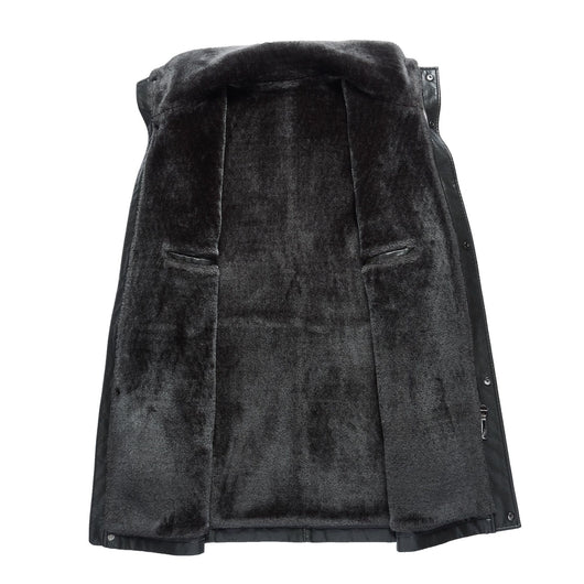 Chaqueta de Cuero Premium para Hombre con Forro Polar Grueso - Image 17
