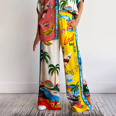 Traje Casual Dos Piezas con Estampado Suelto - Image 13