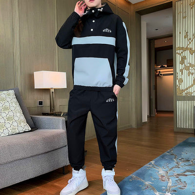 Conjunto de Dos Piezas para Hombre con Chaqueta Deportiva con Capucha - Image 3