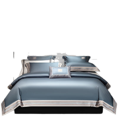 Juego de Cama 4 Piezas Algodón Puro Satinado con Bordados - Image 6