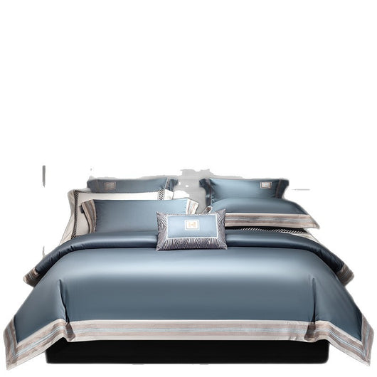 Juego de Cama 4 Piezas Algodón Puro Satinado con Bordados - Image 6