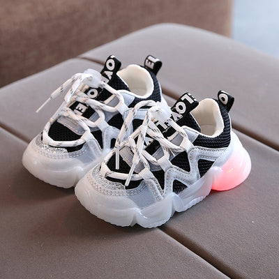 Zapatillas Deportivas Iluminadas para Niñas - Cordones Suela Blanda - Image 3