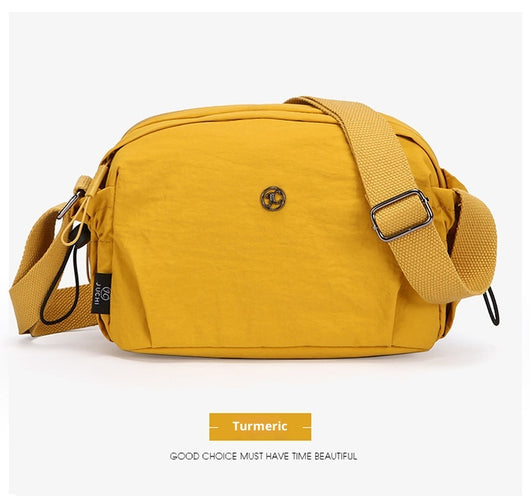Bolso Bandolera Multicompartimento Nylon Ligero para Mujer - Viajes y Uso Diario - Image 32