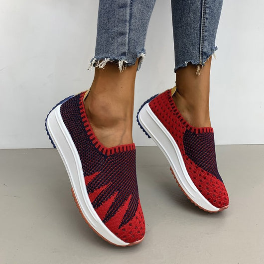 Zapatillas Deportivas Flyknit Transpirables con Cuña - Image 9