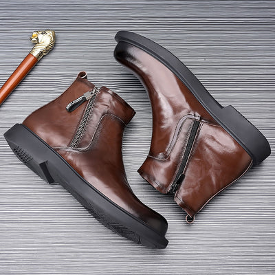 Botas de Trabajo Estilo Británico Antideslizantes Transpirables para Hombre - Image 8