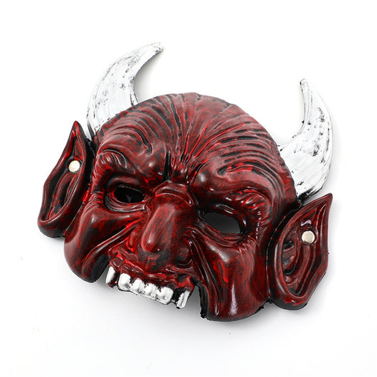 Máscara de Diablo Rojo con Cuernos Puntiagudos para Halloween y Cosplay - Image 14