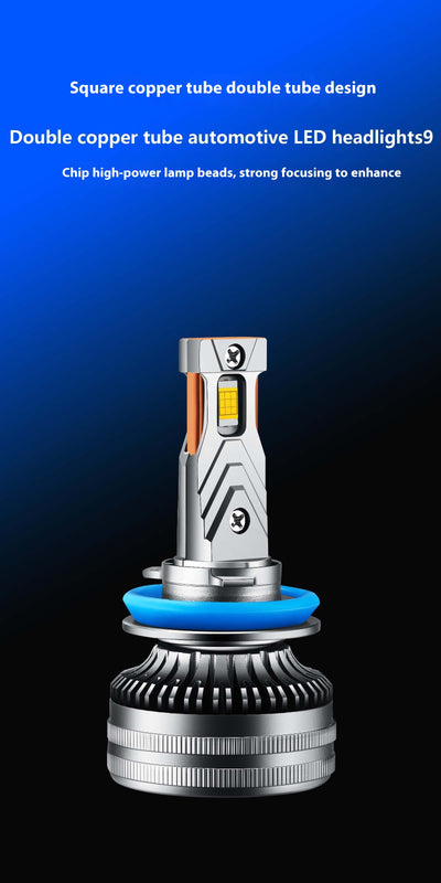 Faro LED Automotriz 120W de Alta Potencia con 9 Perlas y Doble Tubo de Cobre - Image 6