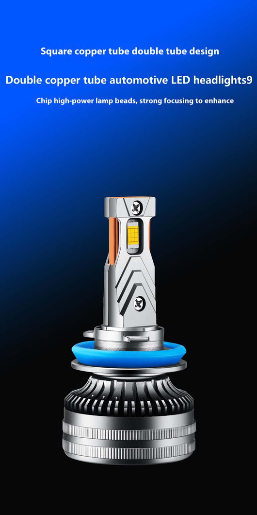Faro LED Automotriz 120W de Alta Potencia con 9 Perlas y Doble Tubo de Cobre - Image 6