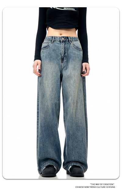 Jeans Americanos Holgados Azul Lavado - Image 14