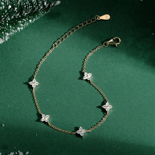 Collar y Pulsera de Plata Esterlina 925 Diseño Estrellado con Zirconia para Mujer - Image 20