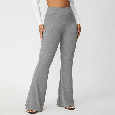 Pantalones Anchos sin Cinturón de Corte Relajado para Commute - Image 10