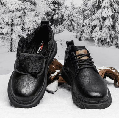 Botas Martin de Negocios con Tacón Oculto y Forro Polar para Otoño e Invierno - Image 14