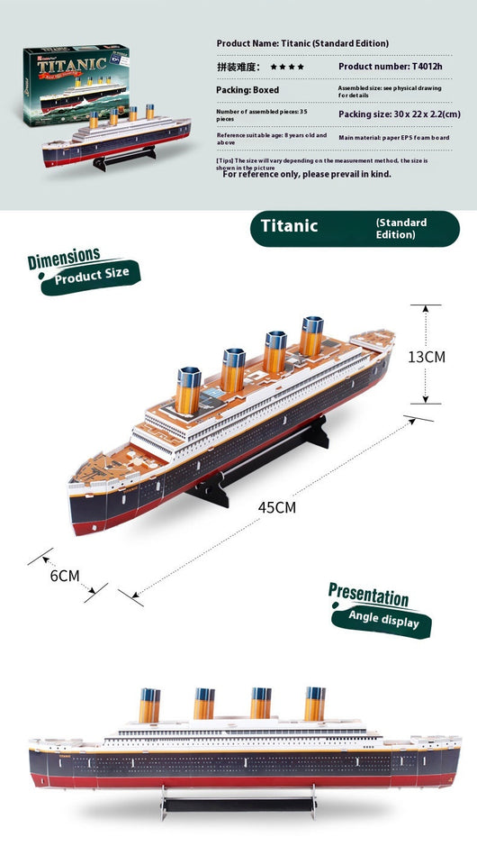 Maqueta de Barco de Papel Tiedani - Modelo 3D para Armar a Mano - Image 18