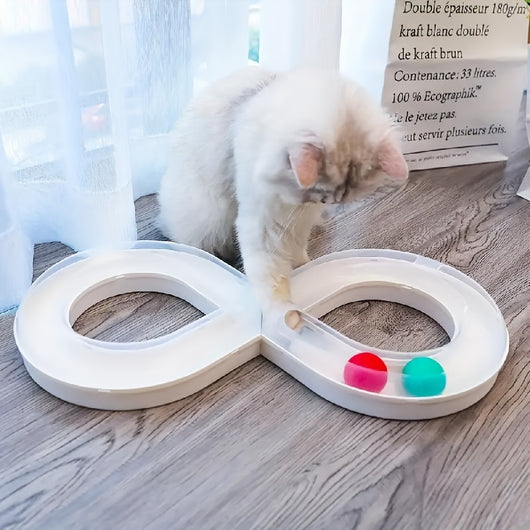 Juguete Interactivo para Gatos con Pista Giratoria y Pelota - Image 4