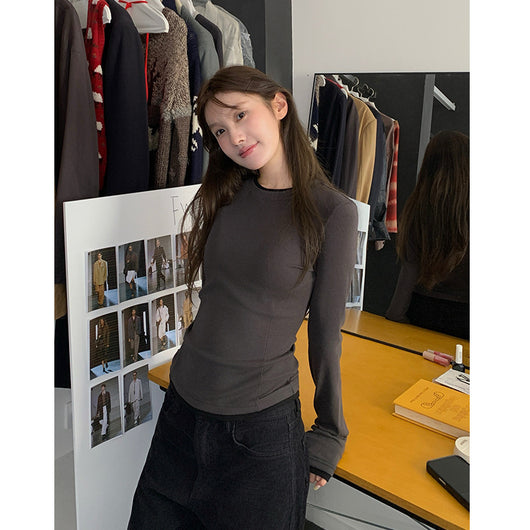 Polera Base Cuello Redondo Lana Merino Mujer - Image 5