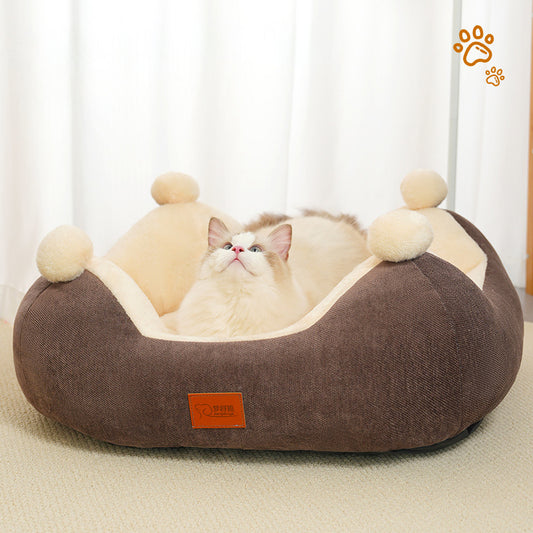 Nido Térmico para Mascotas - Cama Cuadrada Acogedora Universal para Todas las Estaciones