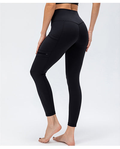 Pantalones de Sudadera Ajustados de Cintura Alta con Bolsillos Laterales - Image 10