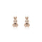 Aretes Conejo Peluche Suave con Acabado Aterciopelado