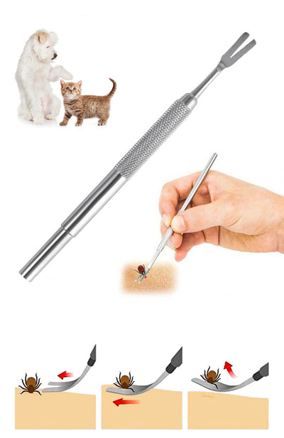 Pinzas de Acero Inoxidable para Extracción de Garrapatas - Herramienta Profesional para Mascotas - Image 13
